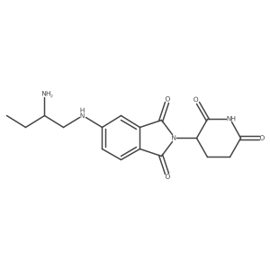 5-{[(2R)-2-aminobutyl]amino}-2-(2,6-dioxopiperidin-3-yl)-2,3-dihydro-1H-isoindole-1,3-dione Structure