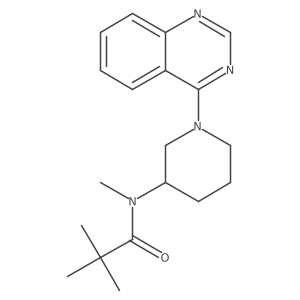 N,2,2-trimethyl-N-[1-(quinazolin-4-yl)piperidin-3-yl]propanamide Structure