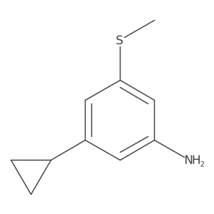 3-Cyclopropyl-5-(methylsulfanyl)aniline Structure