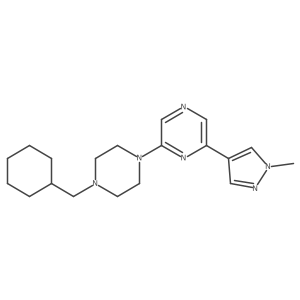 2-[4-(cyclohexylmethyl)piperazin-1-yl]-6-(1-methyl-1H-pyrazol-4-yl)pyrazine Structure