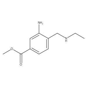 Methyl 3-amino-4-[(ethylamino)methyl]benzoate Structure