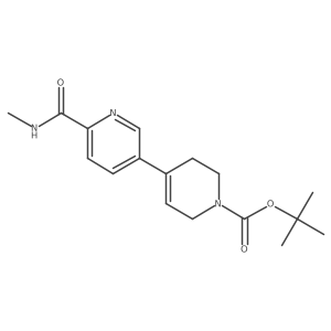 1 inverted exclamation mark-Boc-N-methyl-1 inverted exclamation mark,2 inverted exclamation mark,3 inverted exclamation mark,6 inverted exclamation mark-tetrahydro-[3,4 inverted exclamation mark-bipyridine]-6-carboxamide结构式