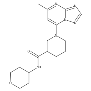 1-{5-methyl-[1,2,4]triazolo[1,5-a]pyrimidin-7-yl}-N-(oxan-4-yl)piperidine-3-carboxamide Structure