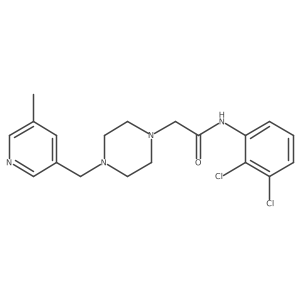 N-(2,3-dichlorophenyl)-2-{4-[(5-methylpyridin-3-yl)methyl]piperazin-1-yl}acetamide Structure