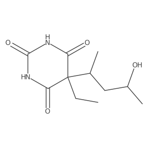 2,4,6(1H,3H,5H)-Pyrimidinetrione, 5-ethyl-5-((1R,3S)-3-hydroxy-1-methylbutyl)-, rel- Structure