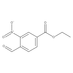 Ethyl 4-formyl-3-nitrobenzoate结构式