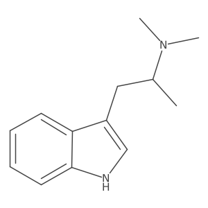 (2-Indol-3-yl-1-methyl-ethyl)-dimethyl-amine结构式