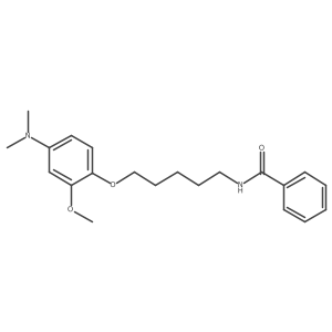 N-[5-[4-(Dimethylamino)-2-methoxyphenoxy]pentyl]benzamide Structure