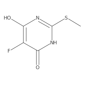 5-Fluoro-6-hydroxy-2-methylthio-4(1h)-pyrimidinone Structure