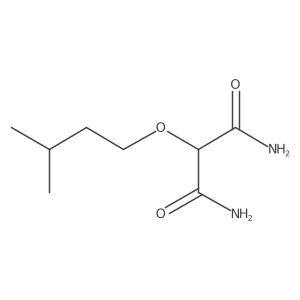 2-(3-Methylbutoxy)propanediamide Structure