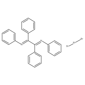 1,2-Diphenyl-1,2-Bis[(N-phenyl)imino]ethane-nickel(II)-dibromide结构式
