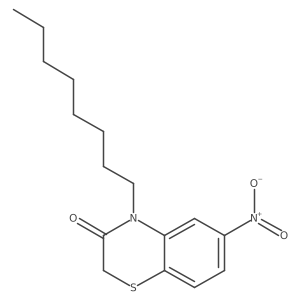 6-Nitro-4-octyl-2H-1,4-benzothiazin-3(4H)-one Structure