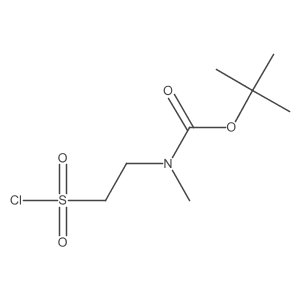 tert-Butyl N-[2-(chlorosulfonyl)ethyl]-N-methylcarbamate Structure