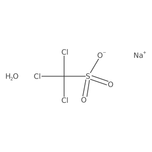 Sodium trichloromethanesulfonate monohydrate Structure