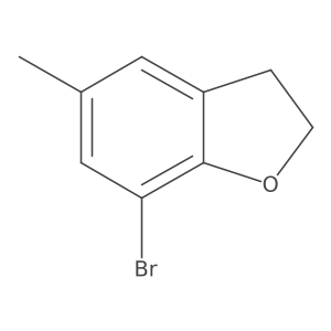 7-Bromo-2,3-dihydro-5-methylbenzofuran结构式