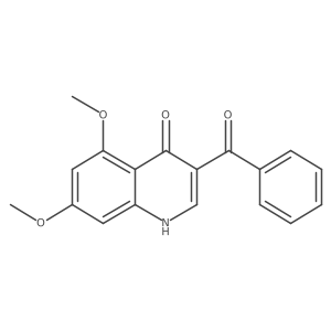 (4-Hydroxy-5,7-dimethoxyquinolin-3-yl)(phenyl)methanone结构式