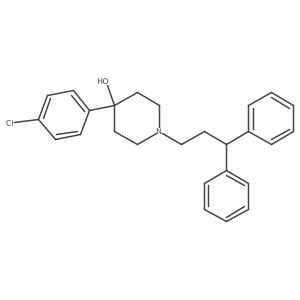 4-(4-Chloro-phenyl)-1-(3,3-diphenyl-propyl)-piperidin-4-ol Structure