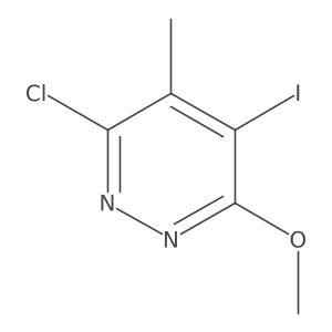 3-chloro-5-iodo-6-methoxy-4-methyl-pyridazine Structure