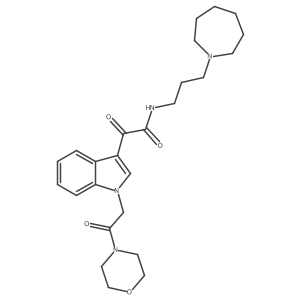 N-(3-(azepan-1-yl)propyl)-2-(1-(2-morpholino-2-oxoethyl)-1H-indol-3-yl)-2-oxoacetamide Structure