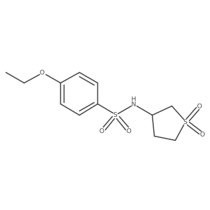N-(1,1-dioxo-1lambda6-thiolan-3-yl)-4-ethoxybenzene-1-sulfonamide结构式