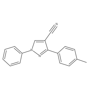 1-Phenyl-3-p-tolyl-1H-pyrazole-4-carbonitrile Structure