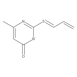 6-Methyl-2-(1,2-propadien-1-ylthio)-4(3H)-pyrimidinone Structure