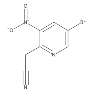 2-(5-Bromo-3-nitropyridin-2-YL)acetonitrile Structure