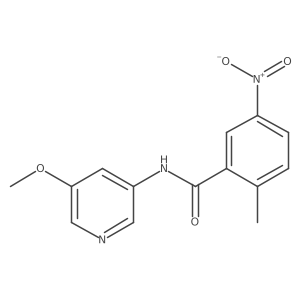 Benzamide,n-(5-methoxy-3-pyridinyl)-2-methyl-5-nitro-结构式
