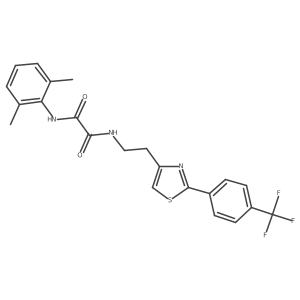 N1-(2,6-dimethylphenyl)-N2-(2-(2-(4-(trifluoromethyl)phenyl)thiazol-4-yl)ethyl)oxalamide Structure