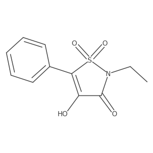 2-Ethyl-4-hydroxy-5-phenylisothiazol-3(2H)-one 1,1-dioxide结构式