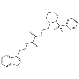 N1-(2-(1H-indol-3-yl)ethyl)-N2-(2-(1-(phenylsulfonyl)piperidin-2-yl)ethyl)oxalamide Structure