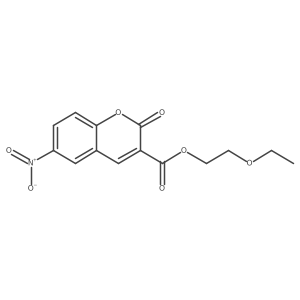 2-ethoxyethyl 6-nitro-2-oxo-2H-chromene-3-carboxylate Structure