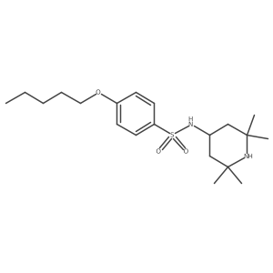 [(4-Pentyloxyphenyl)sulfonyl](2,2,6,6-tetramethyl(4-piperidyl))amine Structure