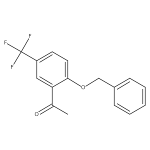 1-[2-[(Phenylmethyl)oxy]-5-(trifluoromethyl)phenyl]ethanone结构式