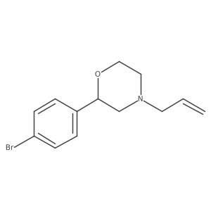 (2R)-2-(4-Bromophenyl)-4-(prop-2-en-1-yl)morpholine结构式