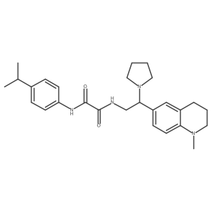 N-[2-(1-methyl-1,2,3,4-tetrahydroquinolin-6-yl)-2-(pyrrolidin-1-yl)ethyl]-N'-[4-(propan-2-yl)phenyl]ethanediamide Structure