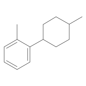 1-Methyl-2-(4-methylcyclohexyl)benzene Structure