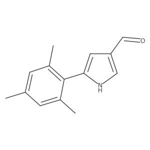 5-mesityl-1H-pyrrole-3-carbaldehyde结构式