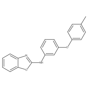 Benzoxazol-2-yl[3-(4-methylphenoxy)phenyl]amine结构式