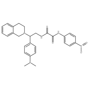 N1-(2-(3,4-dihydroisoquinolin-2(1H)-yl)-2-(4-(dimethylamino)phenyl)ethyl)-N2-(4-nitrophenyl)oxalamide Structure