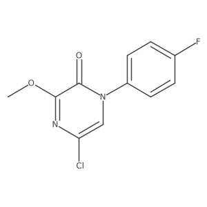 5-chloro-1-(4-fluorophenyl)-3-methoxypyrazin-2(1H)-one Structure