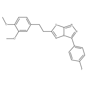 6-[2-(3,4-Dimethoxyphenyl)ethyl]-3-(4-fluorophenyl)[1,2,4]triazolo[3,4-b][1,3,4]thiadiazole Structure
