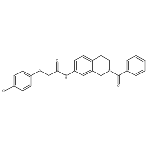N-(2-benzoyl-1,2,3,4-tetrahydroisoquinolin-7-yl)-2-(4-chlorophenoxy)acetamide Structure