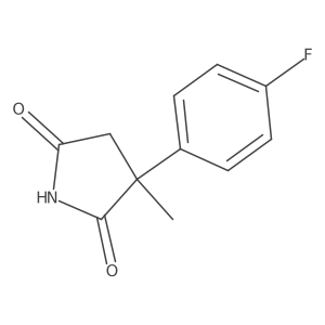 3-(4-Fluorophenyl)-3-methylpyrrolidine-2,5-dione结构式