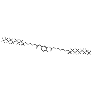 Carbamic acid, [2-methyl-5-[[[2-[[(heptadecafluorooctyl)sulfonyl]methylamino]ethoxy]carbonyl]amino]phenyl]-, 2-[[(heptadecafluorooctyl)sulfonyl]propylamino]ethyl ester结构式