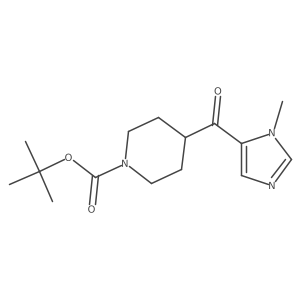 tert-Butyl 4-(1-methyl-1H-imidazole-5-carbonyl)piperidine-1-carboxylate Structure