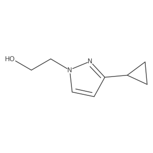 2-(3-cyclopropyl-1H-pyrazol-1-yl)ethanol Structure