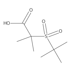 2-[(1,1-Dimethylethyl)sulfonyl]-2-methylpropanoic acid Structure