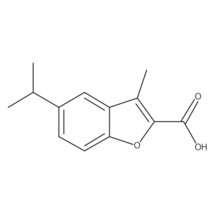 5-Isopropyl-3-methyl-1-benzofuran-2-carboxylic acid Structure