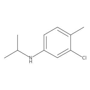 3-chloro-4-methyl-N-(propan-2-yl)aniline结构式